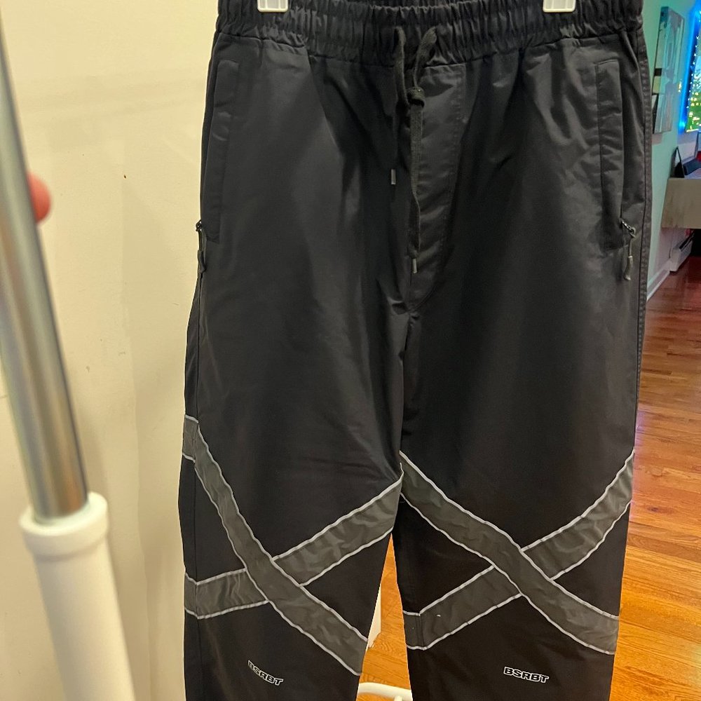 Bsrabbit BS Rabbit Black Reflective snowboard pants Men's Large